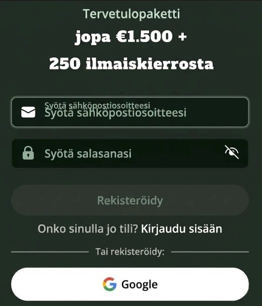 Rekisteröityminen